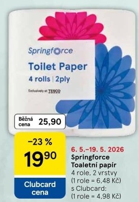 Toaletní papír 2vrstvý Springforce