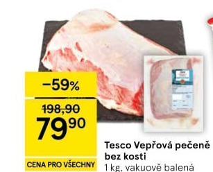 Vepřová pečeně bez kosti Tesco