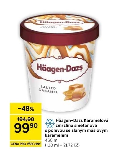Zmrzlina v kelímku Häagen-Dazs