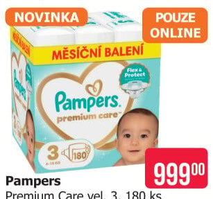 Pleny dětské Pampers Premium Care