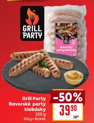 Bavorské party klobásky Grill Party