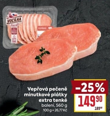 Vepřová pečeně bez kosti Vocílka