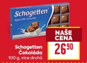 Čokoláda Schogetten Trumpf