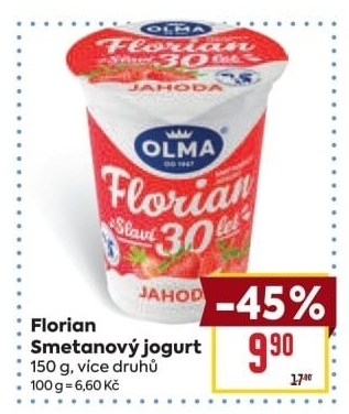 Jogurt smetanový Florian Olma