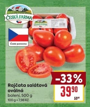 Rajčata oválná Česká farma