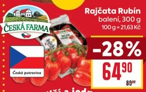 Rajčata Rubín Česká farma