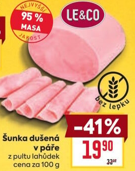 Šunka dušená nejvyšší jakosti LE&amp