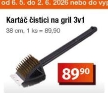 Kartáč na gril 3v1