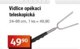 Teleskopická opékací vidlice