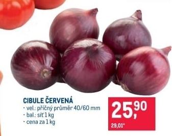 Cibule červená