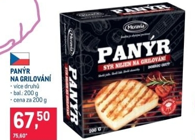 Sýr Panýr Moravia