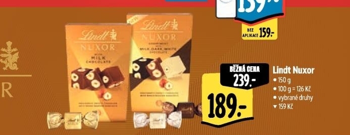 Bonboniéra Nuxor Lindt