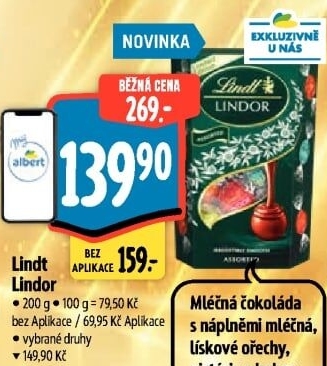 Bonboniéra Pralinky Lindor Lindt