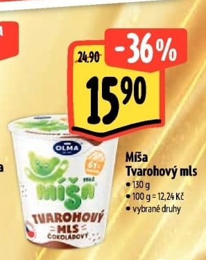 Dezert Tvarohový mls Míša Olma