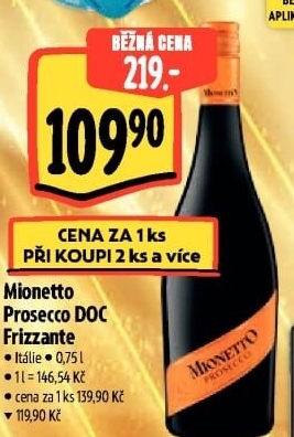 Frizzante Prosecco Treviso Doc Mionetto