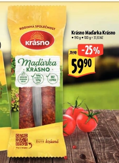 Klobása Maďarka Krásno