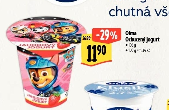 Ochucený jogurt Olma