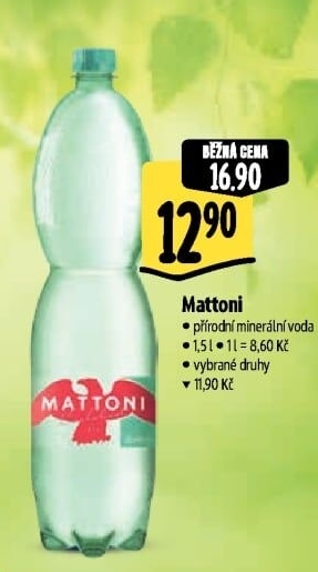 Přírodní voda Mattoni
