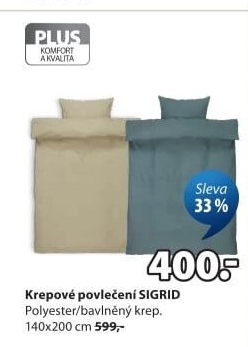 Krepové povlečení