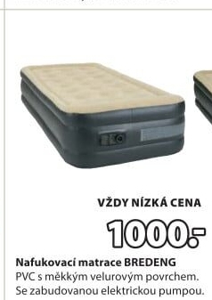 Nafukovací jednolůžková postel