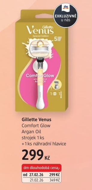 Dámské holítko Comfort Glow Venus Gillette