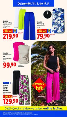 akční leták Lidl 11.5.2026-13.5.2026
