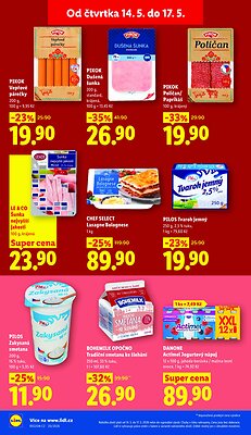 akční leták Lidl 14.5.2026-17.5.2026