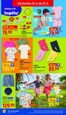 akční leták Lidl 14.5.2026-17.5.2026