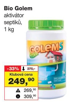 Aktivátor septiků Bio Golem