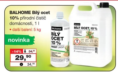 Bílý ocet Balhome