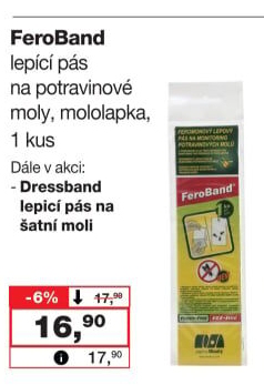 Lepící pás na potravinové moly FeroBand Papírna Moudrý