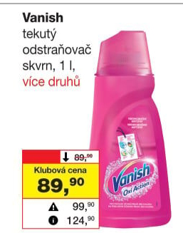 Odstraňovač skvrn gelový Vanish Oxi Action