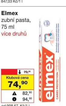 Pasty na zuby Elmex