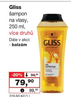Šampon Gliss Schwarzkopf