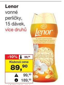 Vonné perličky do pračky Lenor