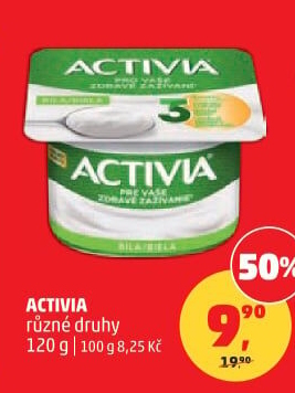 Bílý jogurt Activia Danone