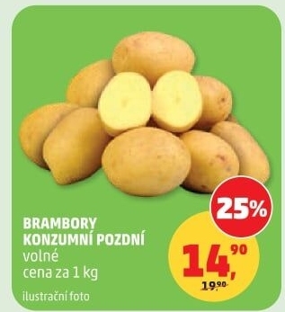 Brambory konzumní pozdní