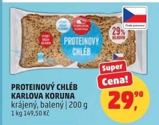 Chléb proteinový Karlova Koruna