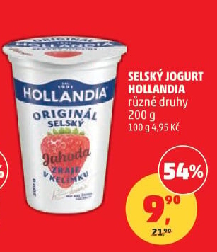 Ochucený jogurt selský Hollandia