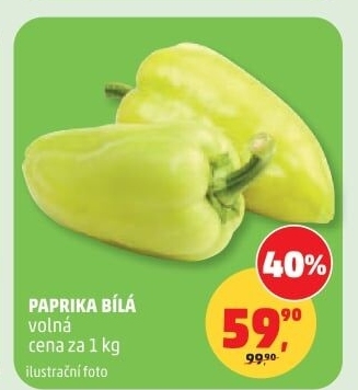 Paprika bílá