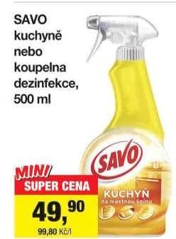 Čistič kuchyně ve spreji Savo