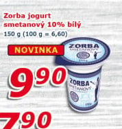 Bílý jogurt smetanový Zorba