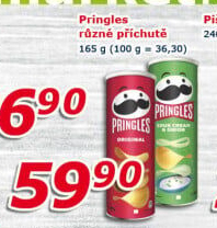 Chipsy Pringles - tubus