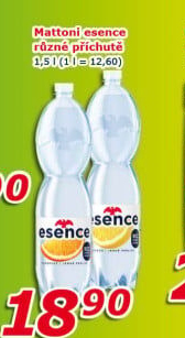 Ochucená voda Mattoni Esence