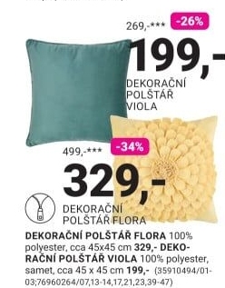 DEKORAČNÍ POLŠTÁŘ FLORA