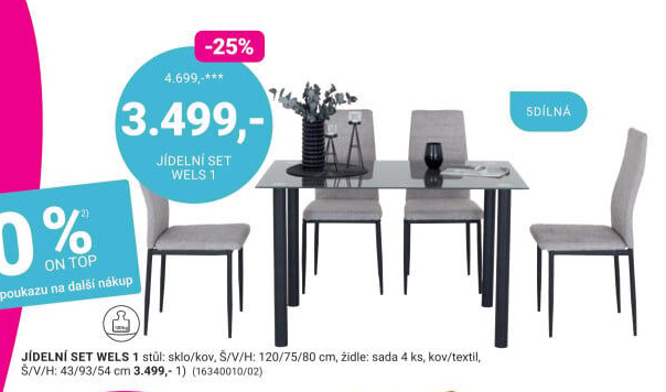 JÍDELNÍ SET WELS 1