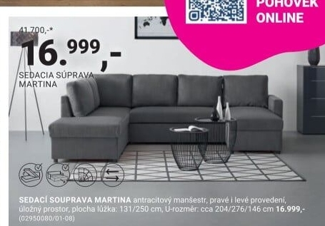 SEDACÍ SOUPRAVA MARTINA
