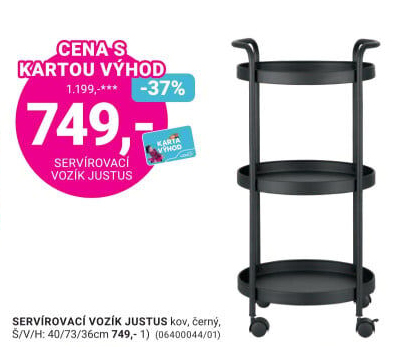 SERVÍROVACÍ VOZÍK JUSTUS