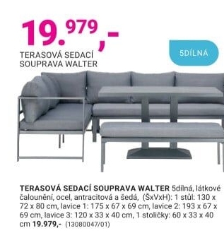 TERASOVÁ SEDACÍ SOUPRAVA WALTER