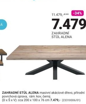 ZAHRADNÍ STŮL ALENA
